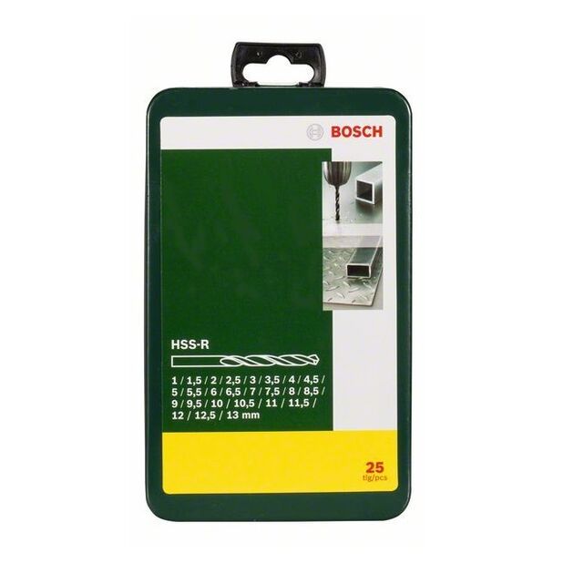 BOSCH Набор сверл по металлу из быстрорежущей стали R, 25 шт., фото , изображение 2 | SNABZHENIE.com.ua