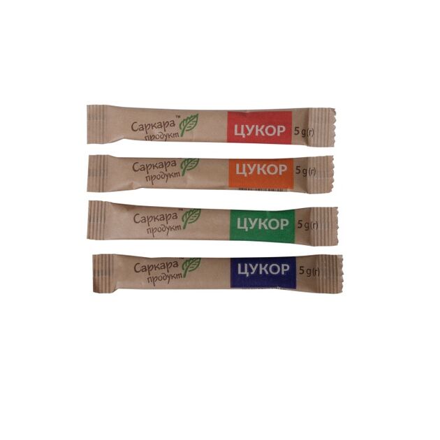 Сахар-песок в стиках ( 5г х 100 шт,) 0,5кг, коробка, фото , изображение 2 | SNABZHENIE.com.ua