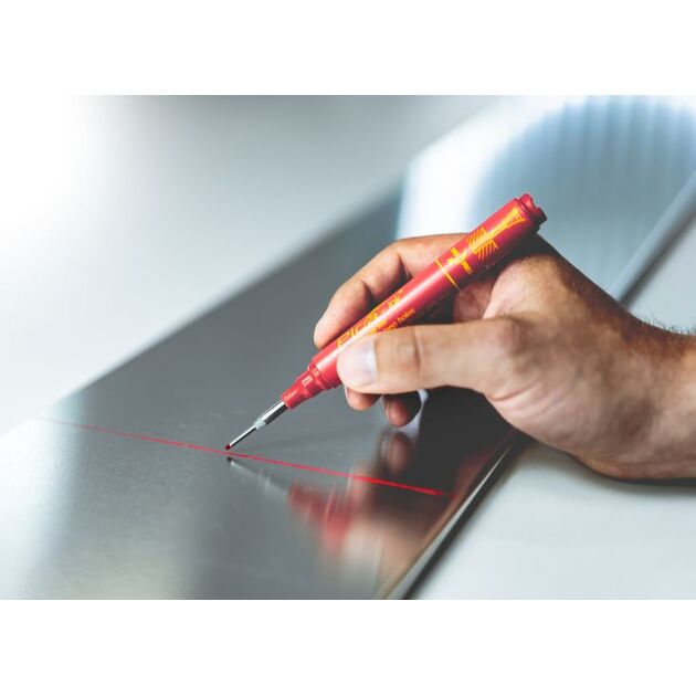 PICA Маркер перманентный с длинным носиком Pica-Ink Deep Hole Marker, 150/41 синий, фото , изображение 4 | SNABZHENIE.com.ua