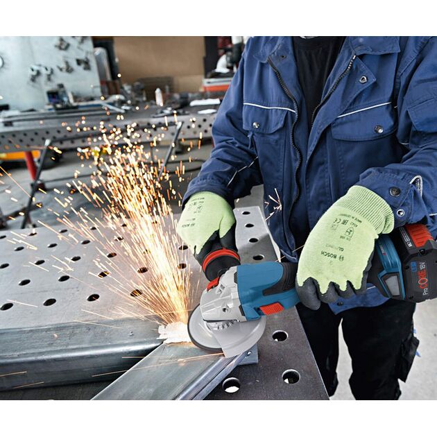 BOSCH Аккумуляторная угловая шлифмашина "болгарка", фото , изображение 4 | SNABZHENIE.com.ua