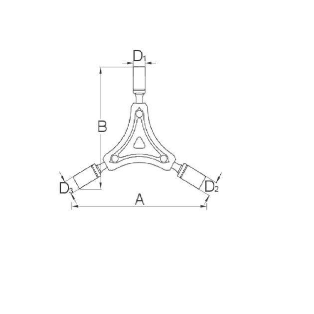 Трехсторонний торцевой ключ, фото , изображение 2 | SNABZHENIE.com.ua
