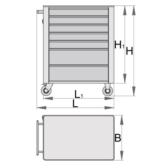 Тележка инструментальная, фото , изображение 2 | SNABZHENIE.com.ua