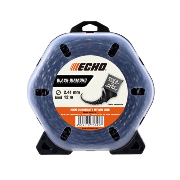 ECHO Струна косильная d-2,7мм 66м Black Diamond, фото  | SNABZHENIE.com.ua