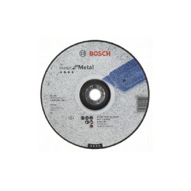 BOSCH Армированный шлифовальный диск PRO Metal для больших угловых шлифмашин, диаметр отверстия 22,23 мм,, фото  | SNABZHENIE.com.ua