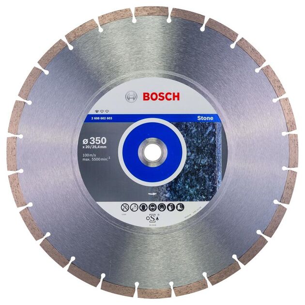 BOSCH Алмазные отрезные круги Standard for Stone для настольных пил., фото , изображение 3 | SNABZHENIE.com.ua