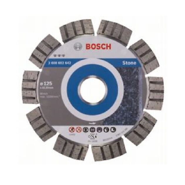 BOSCH Алмазный отрезной круг PRO Stone для небольших угловых шлифмашин, диаметр отверстия 22,23 мм., фото  | SNABZHENIE.com.ua