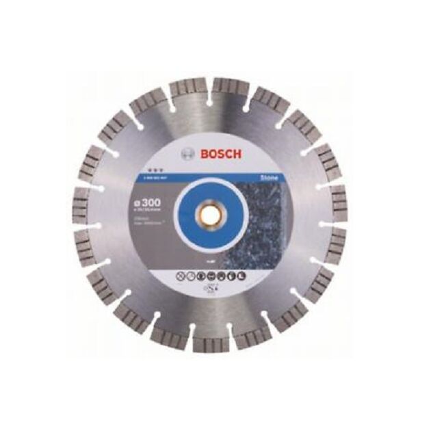 BOSCH Алмазный отрезной круг PRO Stone для настольных и бензиновых пил, диаметр отверстия 25,4 мм., фото , изображение 2 | SNABZHENIE.com.ua