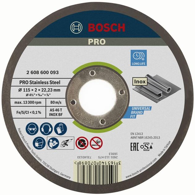 BOSCH Армированный отрезной круг PRO Stainless Steel, фото , изображение 2 | SNABZHENIE.com.ua