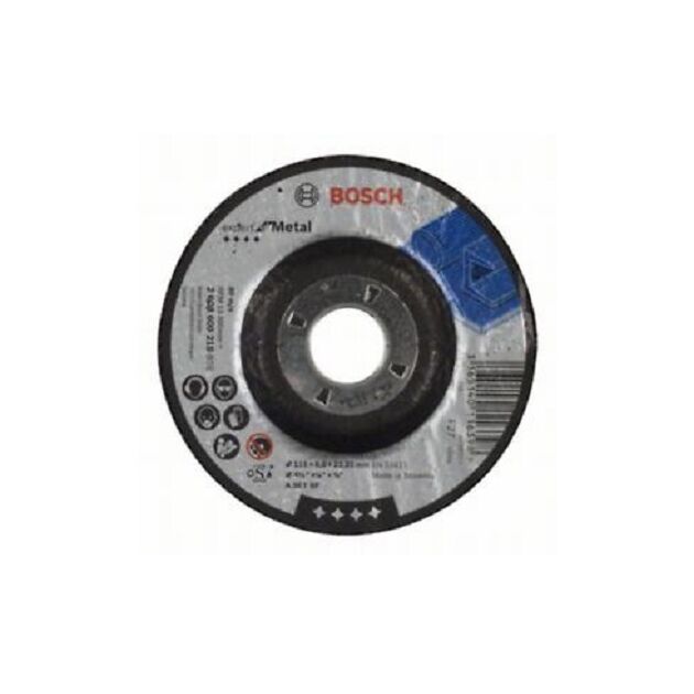 BOSCH Армированный шлифовальный диск PRO Metal для небольших угловых шлифмашин, диаметр отверстия 22,23 м, фото  | SNABZHENIE.com.ua