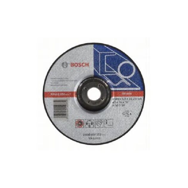 BOSCH Армированный шлифовальный диск PRO Metal для больших угловых шлифмашин, диаметр отверстия 22,23 мм,, фото  | SNABZHENIE.com.ua