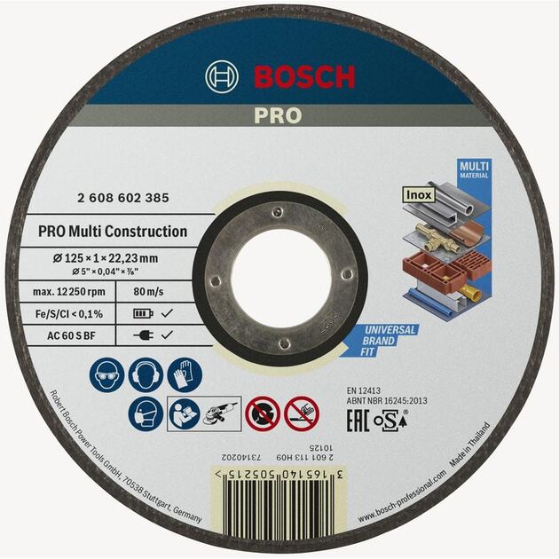 BOSCH Армированный отрезной круг Bonded PRO Multi Construction, фото , изображение 2 | SNABZHENIE.com.ua