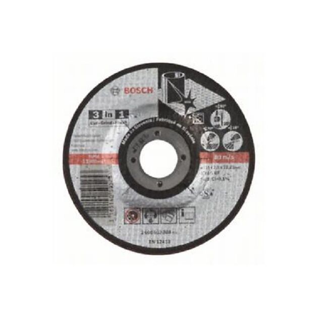 BOSCH Армированный круг PRO Stainless Steel and Metal 3-in-1, фото  | SNABZHENIE.com.ua