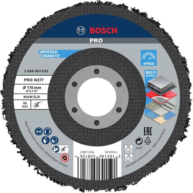 BOSCH Очистной круг для небольших угловых шлифмашин, фото , изображение 2 | SNABZHENIE.com.ua