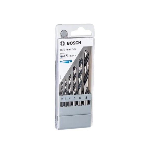 BOSCH Наборы спиральных сверл HSS PointTeQ с цилиндрическим хвостовиком, фото , изображение 2 | SNABZHENIE.com.ua