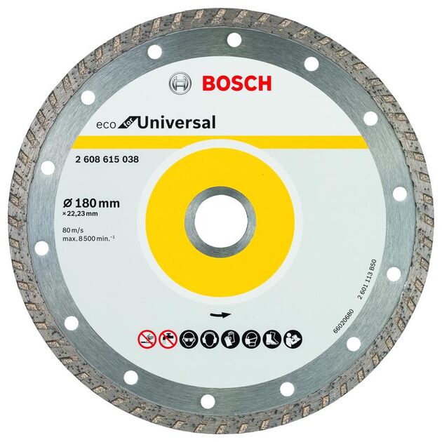 BOSCH Алмазные отрезные круги Eco for Universal Turbo для больших угловых шлифмашин., фото , изображение 2 | SNABZHENIE.com.ua