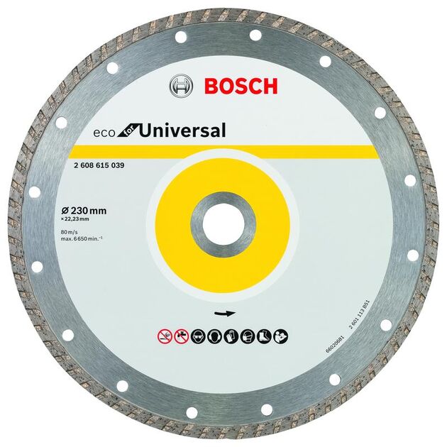 BOSCH Алмазные отрезные круги Eco for Universal Turbo для больших угловых шлифмашин., фото , изображение 2 | SNABZHENIE.com.ua