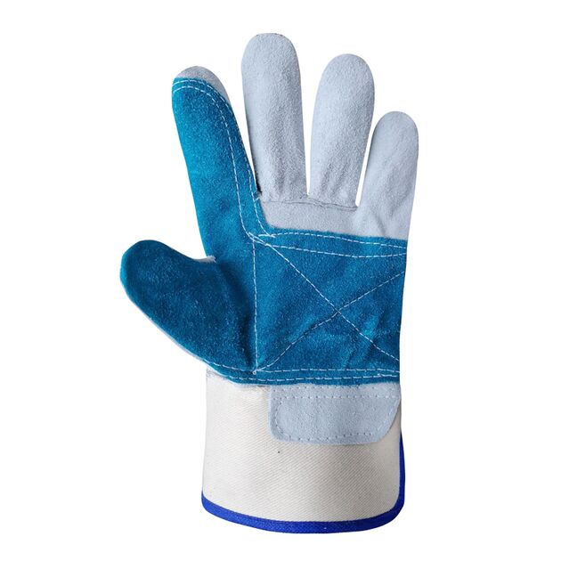 Перчатки рабочие комбинированные ткань / Бело-красный усиленные power b, фото , изображение 2 | SNABZHENIE.com.ua