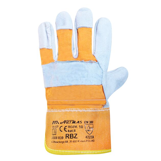 Перчатки рабочие комбинированные ткань / союзов RBZ, фото , изображение 3 | SNABZHENIE.com.ua