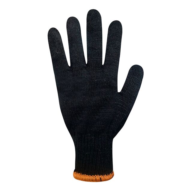 Перчатки трикотажные черные без ПВХ точки 78501 10р., фото , изображение 3 | SNABZHENIE.com.ua