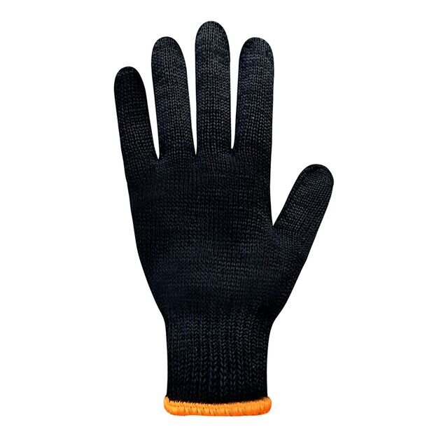 Перчатки трикотажные черные с ПВХ точкой 78611, фото , изображение 3 | SNABZHENIE.com.ua