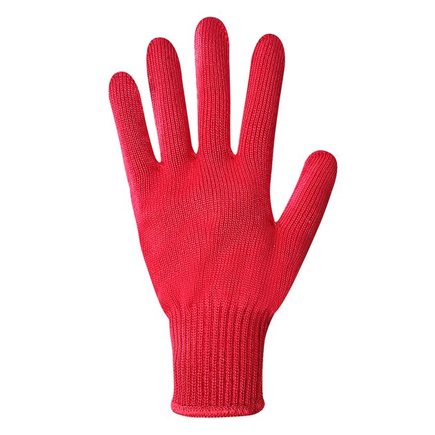 Перчатки трикотажные женские красные с ПВХ точкой 7105, фото , изображение 3 | SNABZHENIE.com.ua