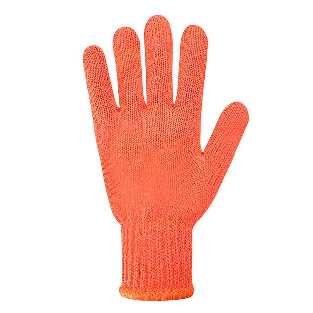 Перчатки трикотажные оранжевые с ПВХ точкой 78612, фото , изображение 3 | SNABZHENIE.com.ua
