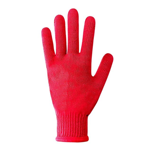 Перчатки трикотажные красные с ПВХ точкой 78316, 8 р., фото , изображение 3 | SNABZHENIE.com.ua