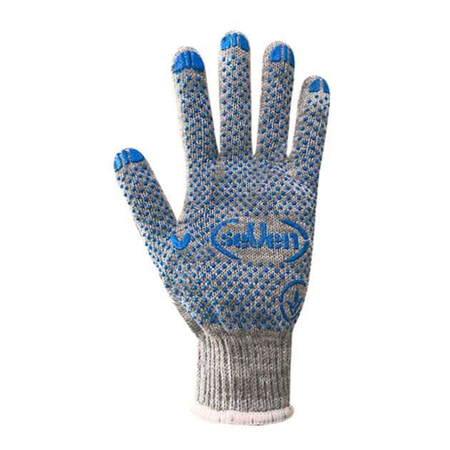 Перчатки трикотажные серые с ПВХ точкой 78313 "б", р.9, фото , изображение 3 | SNABZHENIE.com.ua