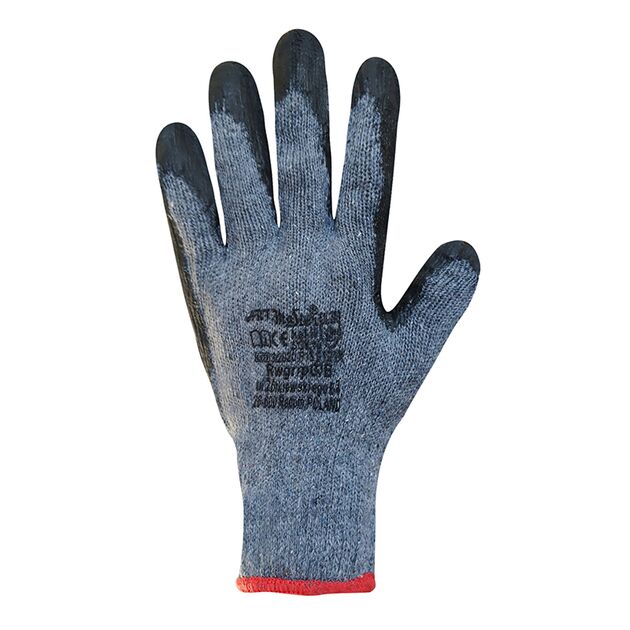 Перчатки хлопчатобумажные серые с черным неполным вспененным латексным покрытием RWgrip G/B "б" р.1, фото , изображение 3 | SNABZHENIE.com.ua