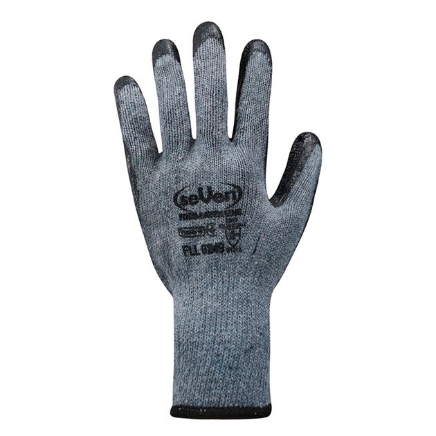 Перчатки хлопчатобумажные серые с черным неполным латексным покрытием "б" р.10, фото , изображение 3 | SNABZHENIE.com.ua
