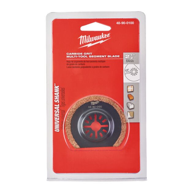Полотно для мультитула Carbide Grit MILWAUKEE, 64х57мм (абразивные материалы), фото , изображение 2 | SNABZHENIE.com.ua