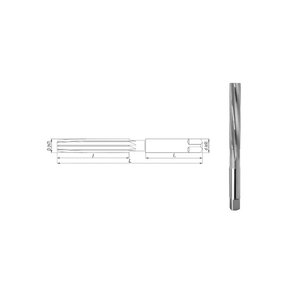 Розгортка ручна 16.0 мм (H7) HSS DIN 206, фото  | SNABZHENIE.com.ua