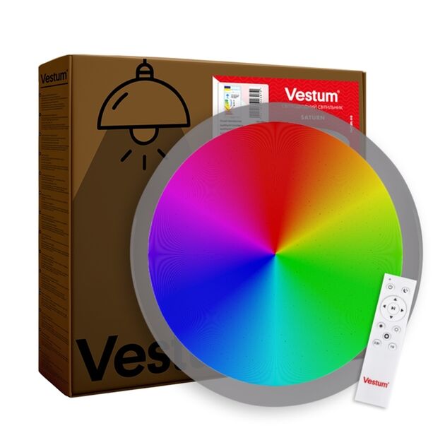 Vestum SATURN звездное небо 60W 425*60мм 3000К-6500К RGB с ДУ, фото  | SNABZHENIE.com.ua