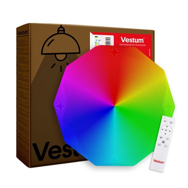 Vestum DIAMANT звездное небо 60W 395*55мм 3000К-6500К RGB с ДУ, фото  | SNABZHENIE.com.ua