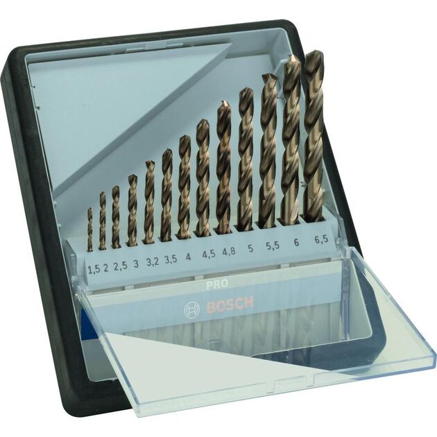 BOSCH Набор спиральных сверл PRO Stainless Steel HSS-Co, фото , изображение 5 | SNABZHENIE.com.ua