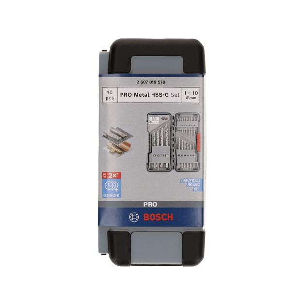 BOSCH Набор спиральных сверл PRO Metal HSS-G, фото , изображение 4 | SNABZHENIE.com.ua