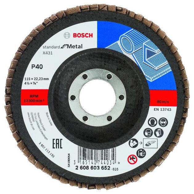 BOSCH Лепестковые шлифовальные диски, прямые, фото  | SNABZHENIE.com.ua