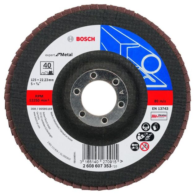 BOSCH Лепестковые шлифовальные диски, прямые, фото  | SNABZHENIE.com.ua