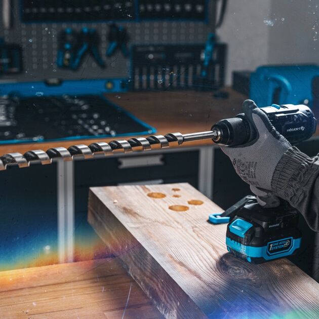 HOEGERT Аккумуляторная бесщеточная ударная дрель-шуруповерт, фото , зображення 4 | SNABZHENIE.com.ua