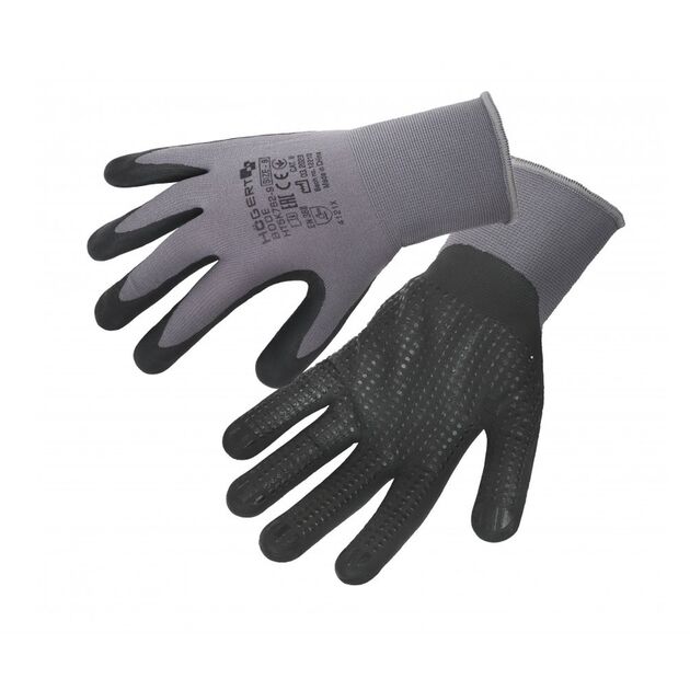 HOEGERT BODE Перчатки рабочие из нейлона/спандекса покрытые микропористым нитрилом, фото  | SNABZHENIE.com.ua