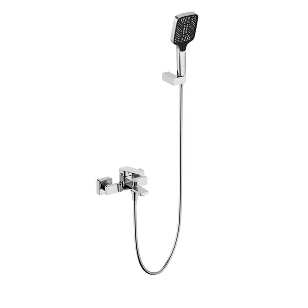 Смеситель для ванны Qtap Capricorn с душевым гарнитуром Chrome (k35) QTCAP3060102C48222, фото  | SNABZHENIE.com.ua