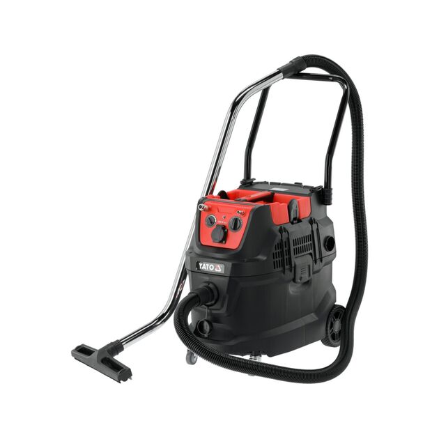 Порохотяг з автоматичним струшуванням мережевий 230 В YATO 1600/ 3600 Вт збірний бак-40л фільтр HEPA, фото  | SNABZHENIE.com.ua