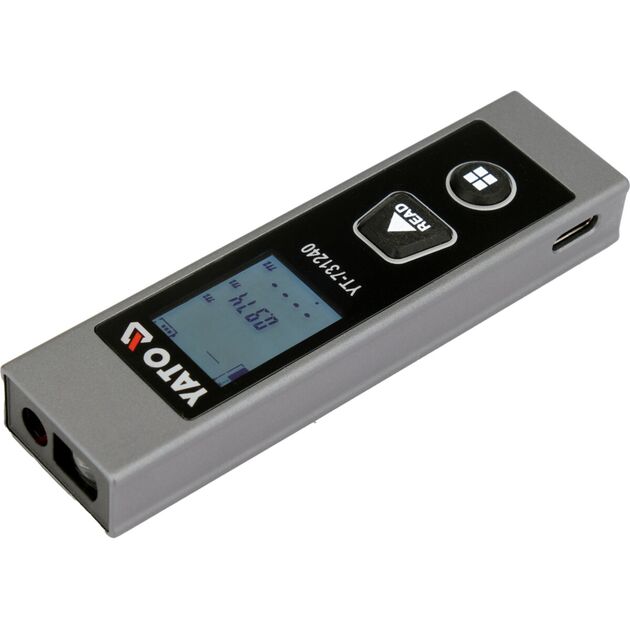 Дальномір лазерний кишен YATO з LCD- диспл, дальн- 30 м, похибка ±5 мм, живл- акумул.: 3,7 В, 220 мА, фото  | SNABZHENIE.com.ua