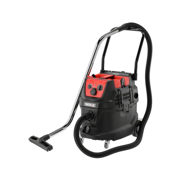 Порохотяг з автоматичним струшуванням мережевий 230 В YATO 1600/ 3600 Вт збірний бак-40л фільтр HEPA, фото  | SNABZHENIE.com.ua