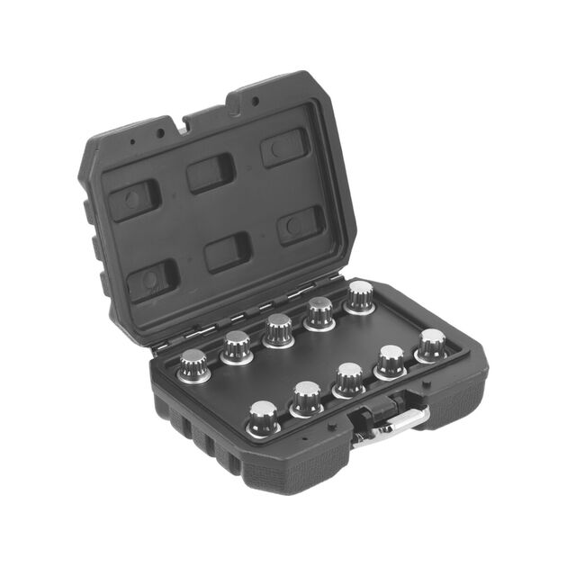 Торцеві вставки до захисних гвинтів колісних дисків авто BMW YATO з квадратом-1/2", компл. 10шт [10], фото  | SNABZHENIE.com.ua