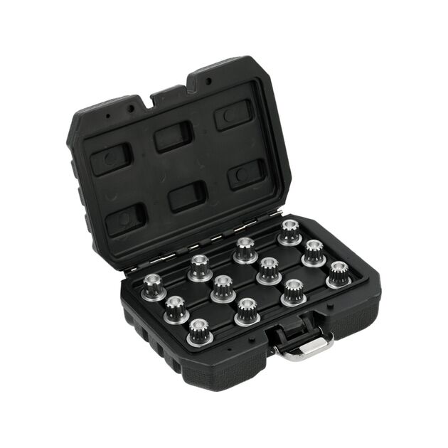 Торцеві вставки до захисних гвинтів колісних дисків авто VAG YATO з квадратом-1/2", компл. 12шт [10], фото  | SNABZHENIE.com.ua