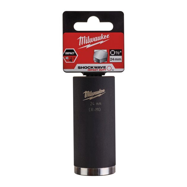 Головка Milwaukee 1/2" удлиненная, 24 мм, фото , изображение 2 | SNABZHENIE.com.ua