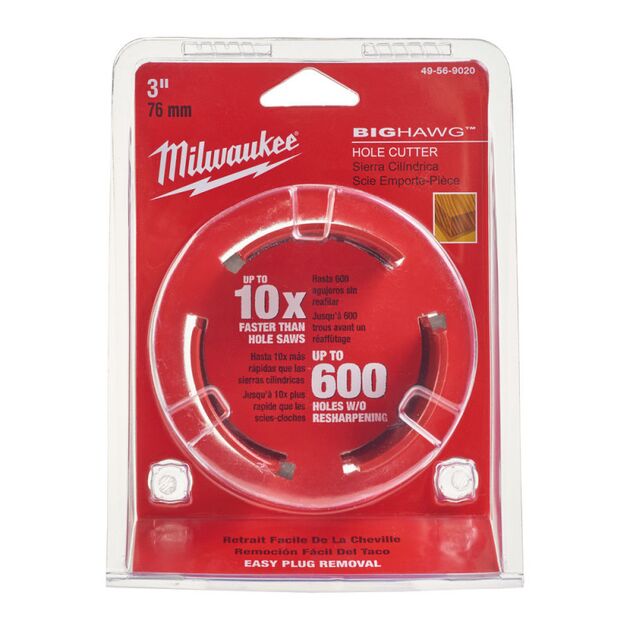 Коронка по дереву MILWAUKEE BIGHAW, Ø76мм, фото , изображение 2 | SNABZHENIE.com.ua