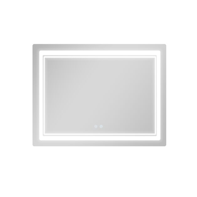 Зеркало Qtap Cardinal (CA2) 1000х800 с LED-подсветкой Touch, с антизапотеванием, с диммером, рег. темп. цвета (3000-6500K) QT0478C1008048455, фото , зображення 4 | SNABZHENIE.com.ua