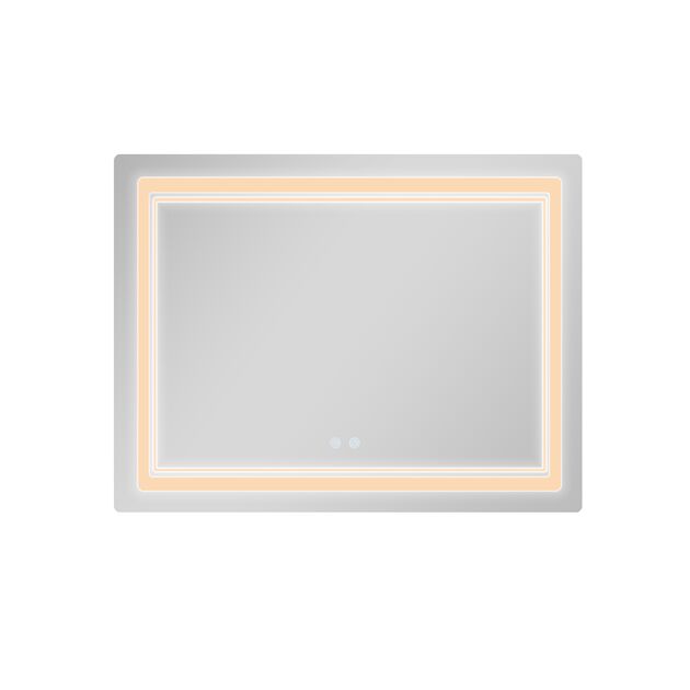 Зеркало Qtap Cardinal (CA2) 1000х800 с LED-подсветкой Touch, с антизапотеванием, с диммером, рег. темп. цвета (3000-6500K) QT0478C1008048455, фото , зображення 5 | SNABZHENIE.com.ua